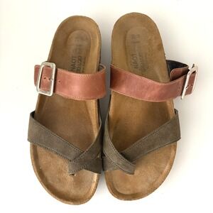 Naot Fresno Women's Leather Adjustable Buckle Toe Ring Cork Sandals‎ Size 39